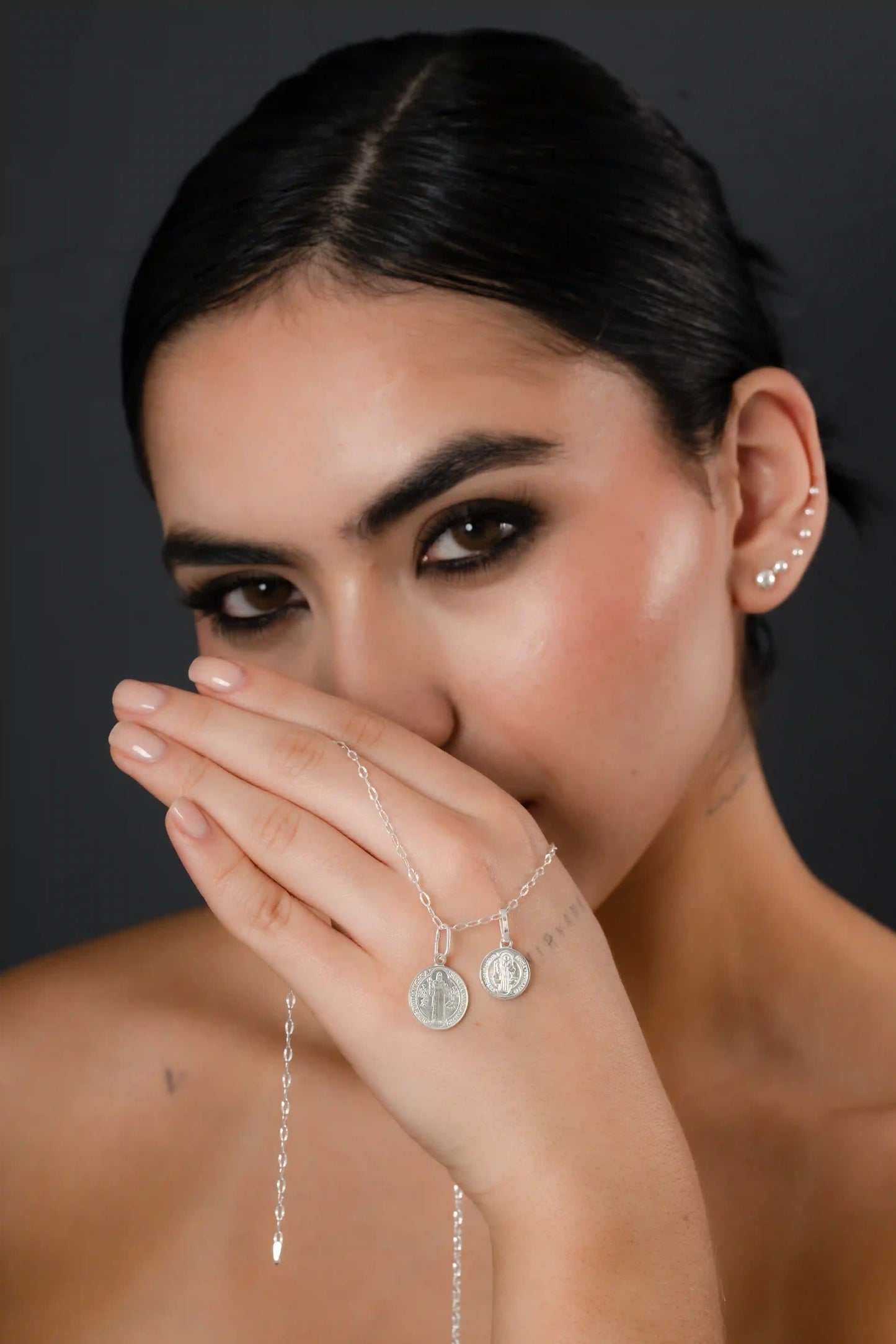 Dije San Benito 1.2 cms Plata ley 925