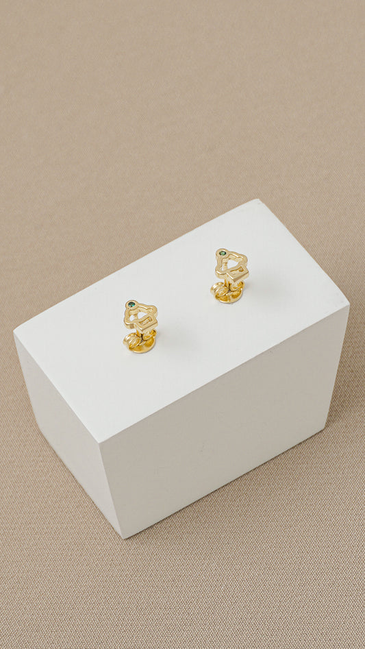 Arete Cupcake Oro laminado