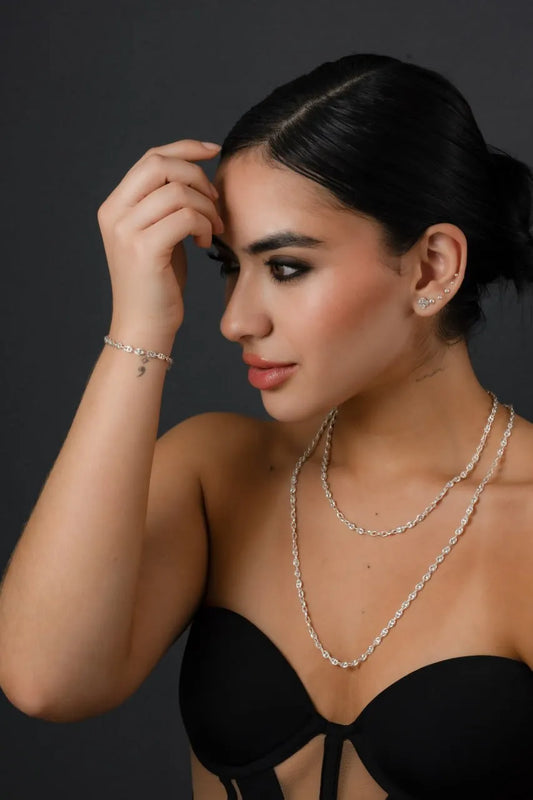 Cadena Gucci 0.4mm 45cms Plata ley 925