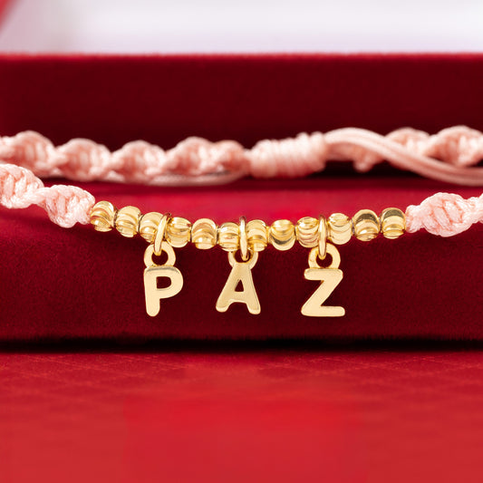 Dije Letra Oro laminado