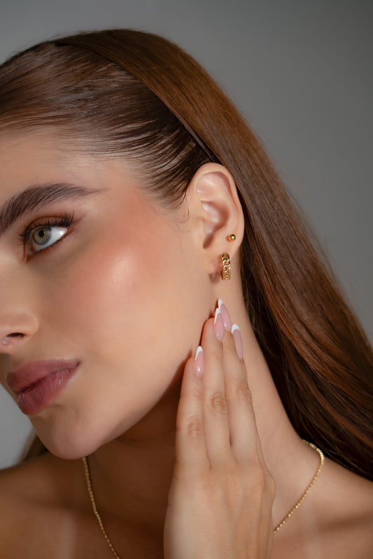 Arete Muse Oro laminado