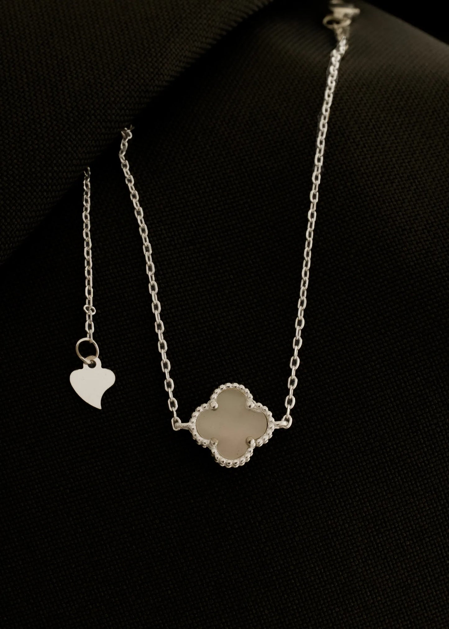Pulsera Clover Nacar 1.0mm 15.5cms Plata ley 925
