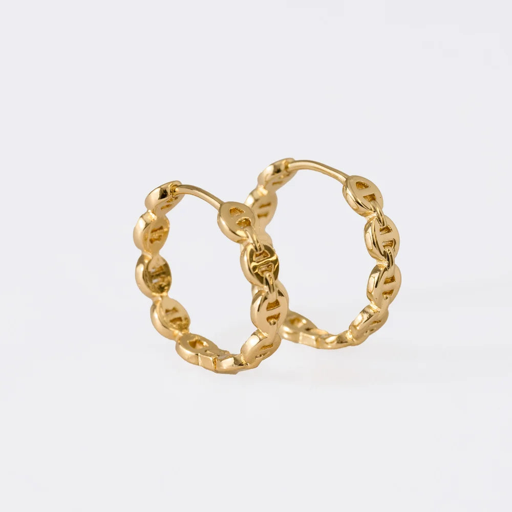 Arete Candonga G G Oro laminado