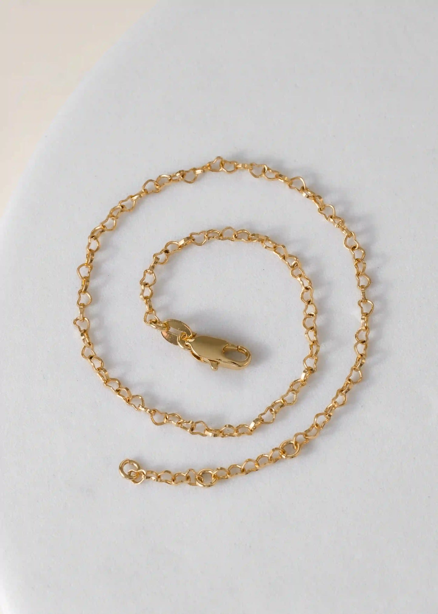 Tobillera Coeur Oro laminado