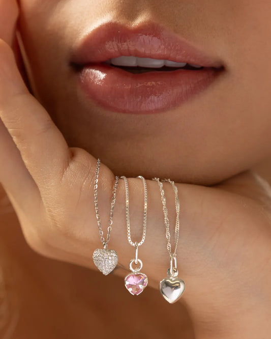 Dije Mini Heart Plata ley 925