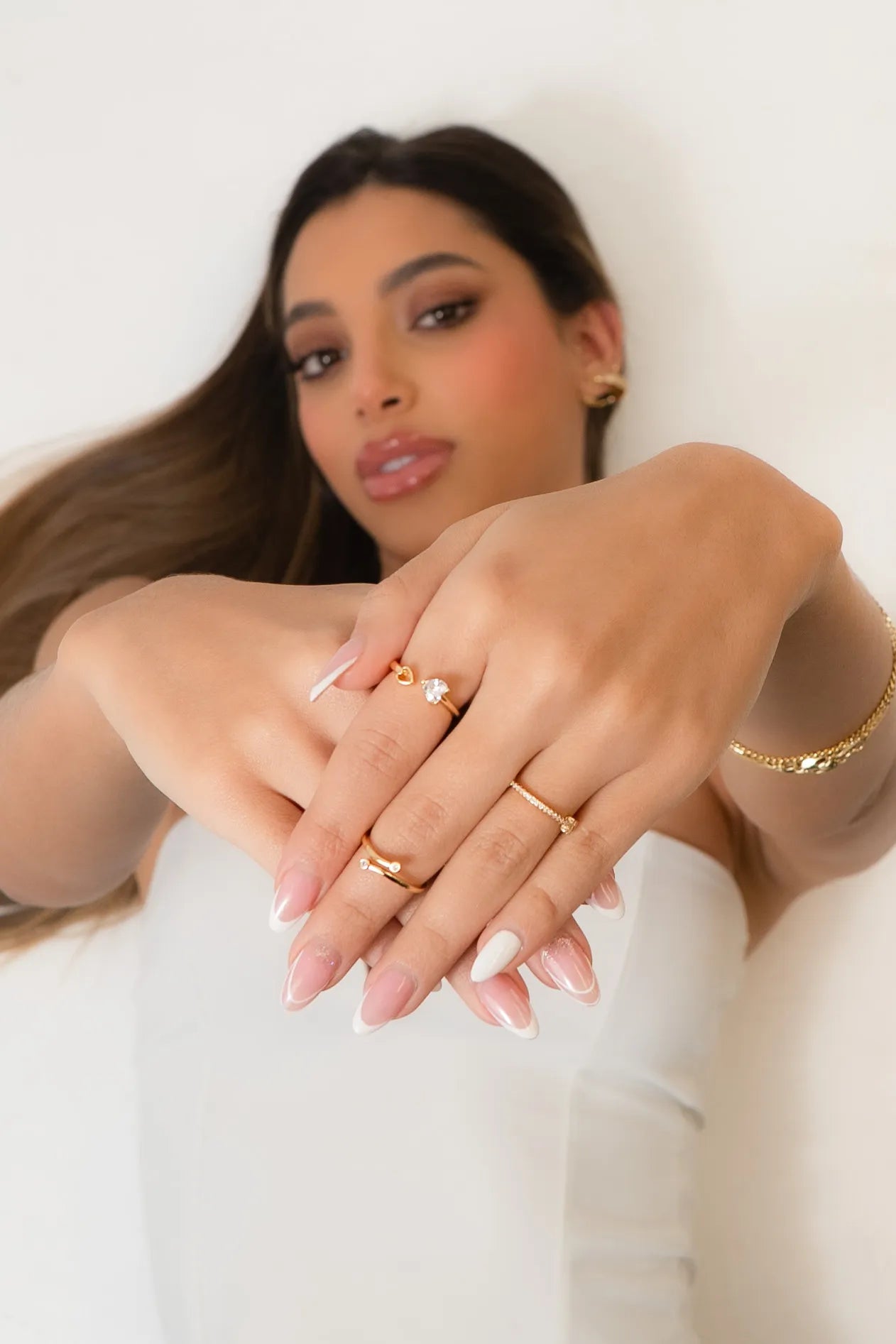 Anillo In love Ajustable Oro laminado