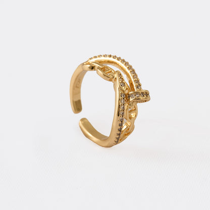 Anillo CT Clou G Ajustable Oro laminado