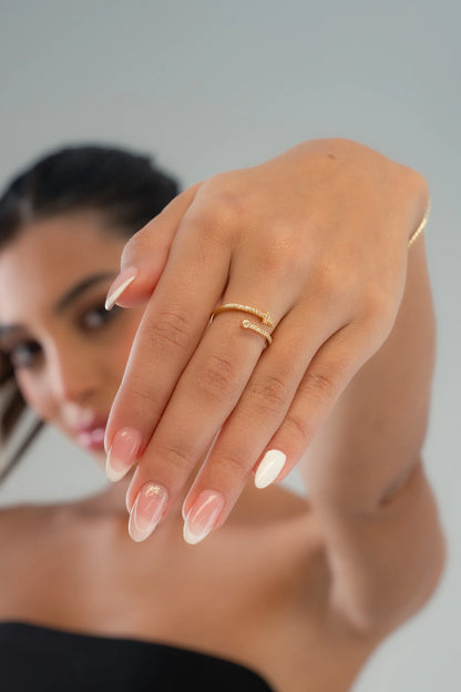 Anillo Luxe Ajustable Oro laminado