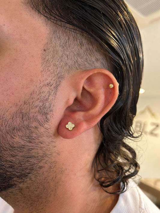 Arete Luck Oro laminado