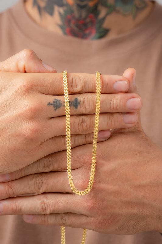 Cadena Franco 65cms Oro laminado