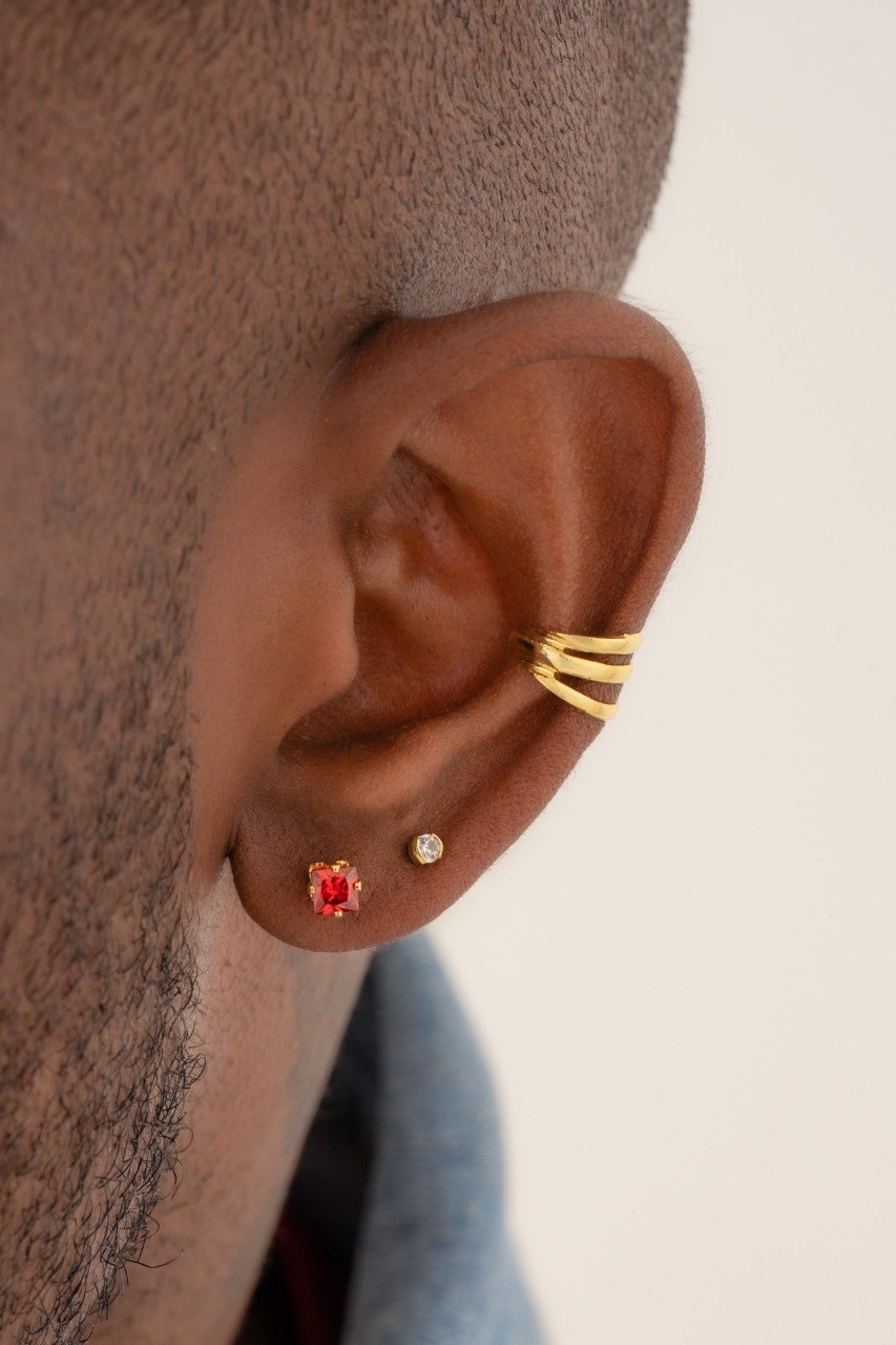 Arete Ear Pretty Oro laminado