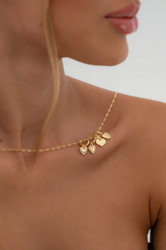 Arete Candonga Heart Oro laminado