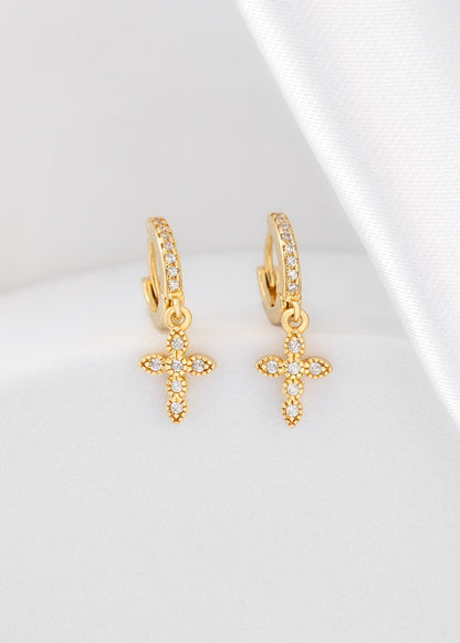 Arete Crosses Oro laminado