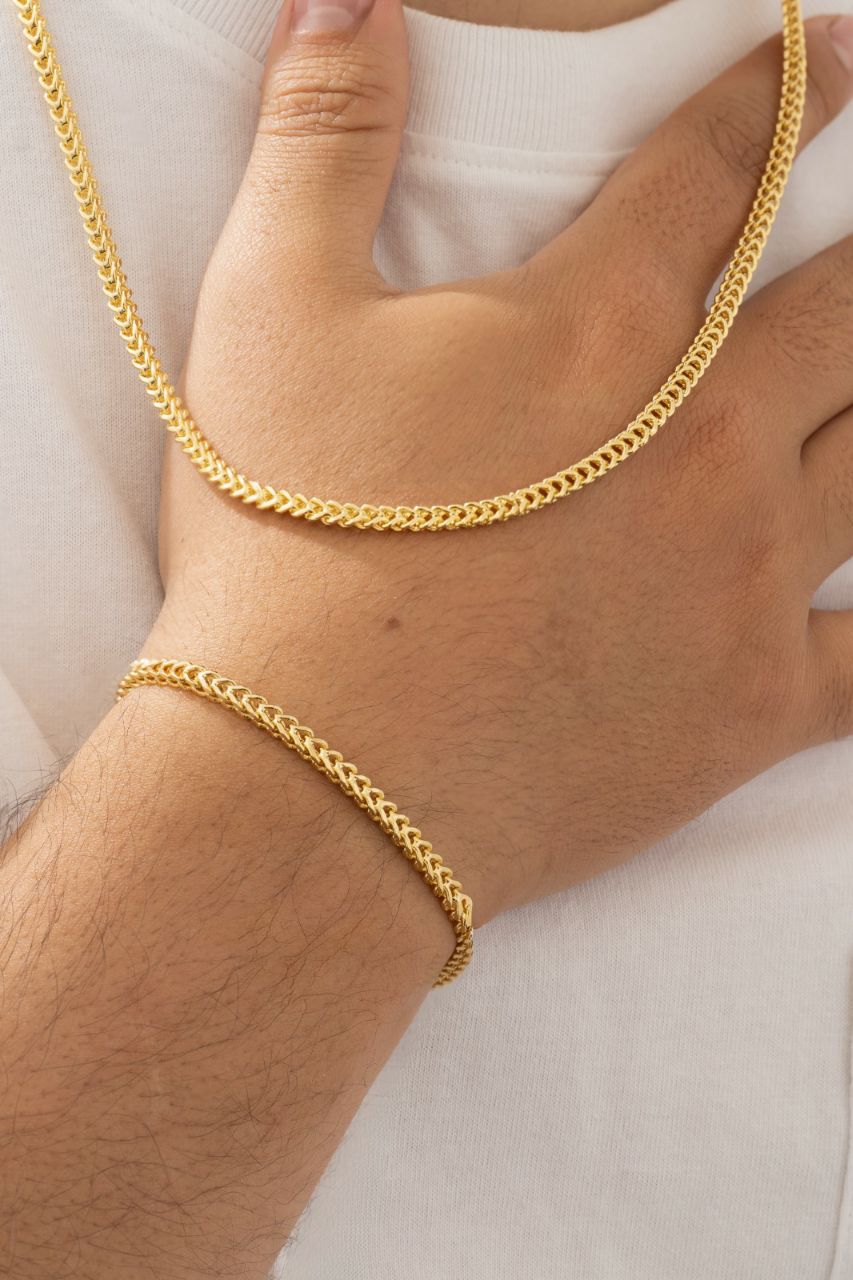 Cadena Franco 65cms Oro laminado