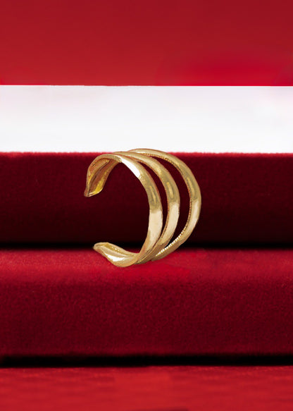 Arete Ear Pretty Oro laminado