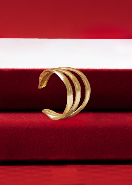 Arete Ear Pretty Oro laminado