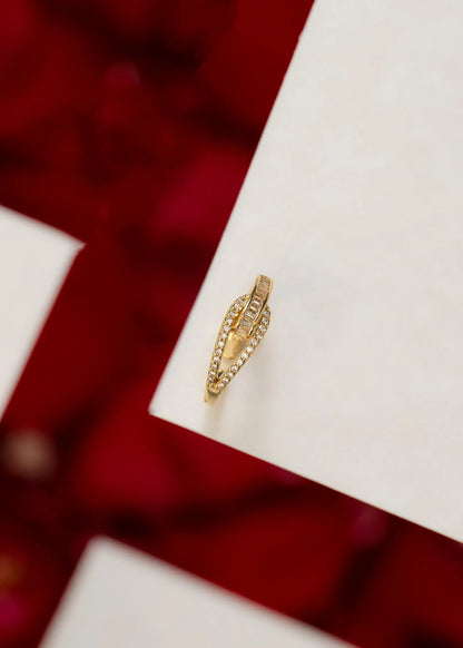 Anillo Sovering Ajustable Oro laminado
