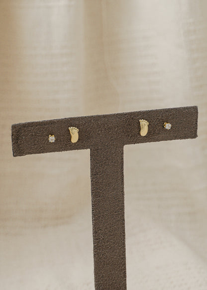 Arete Baby Feet Oro laminado