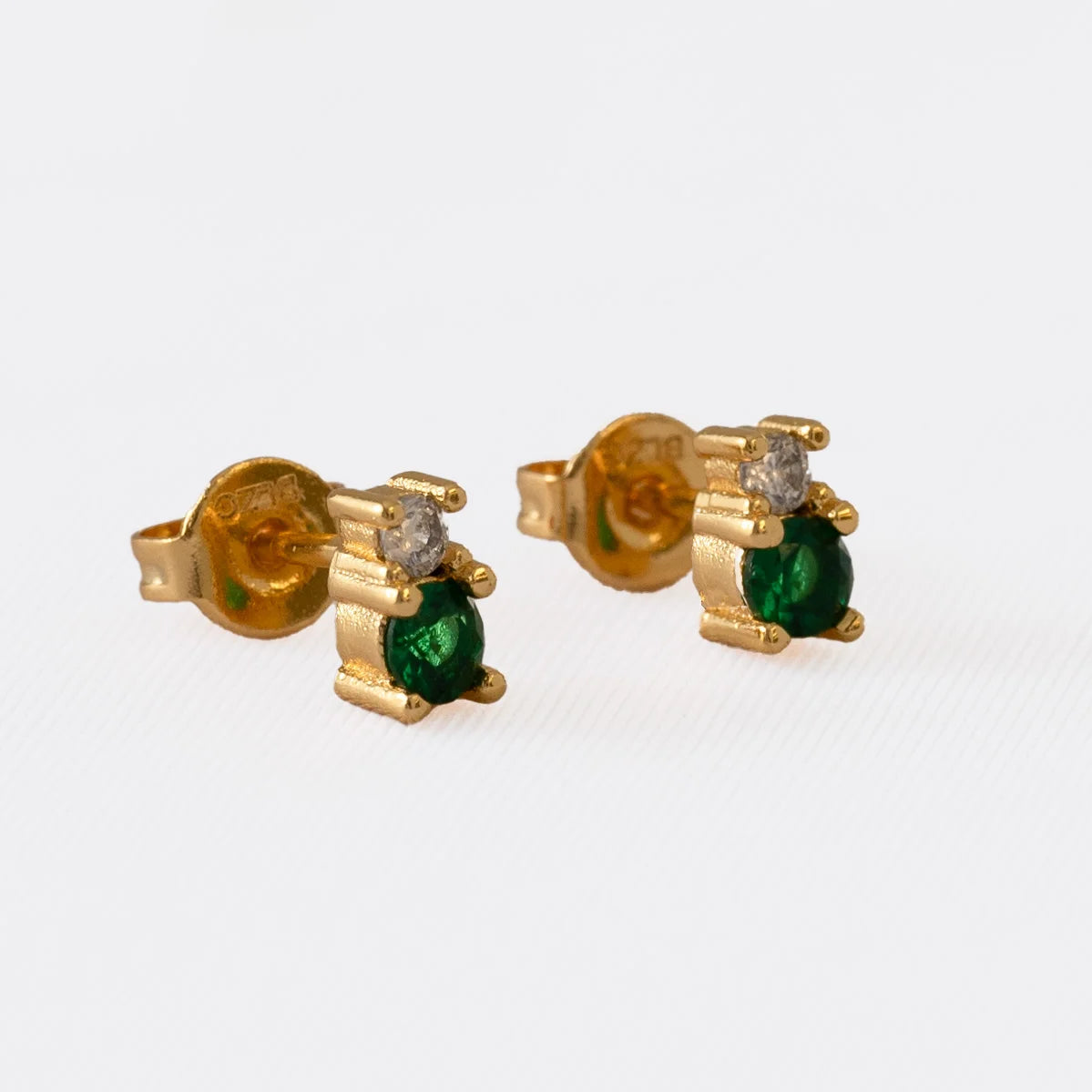 Arete Bicolor Oro laminado