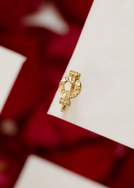 Anillo CT Rome Ajustable Oro laminado