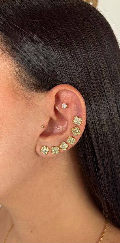 Arete Luck Oro laminado