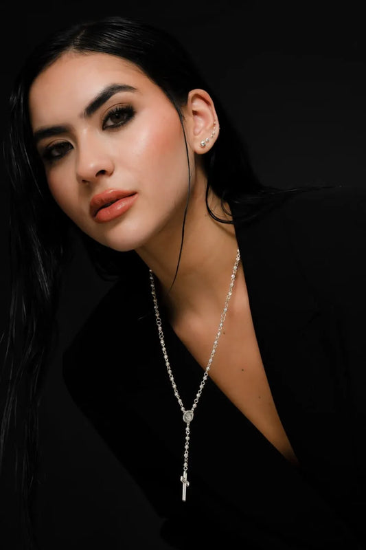 Crucero San Miguel Arcangel 1.2cms Plata ley 925