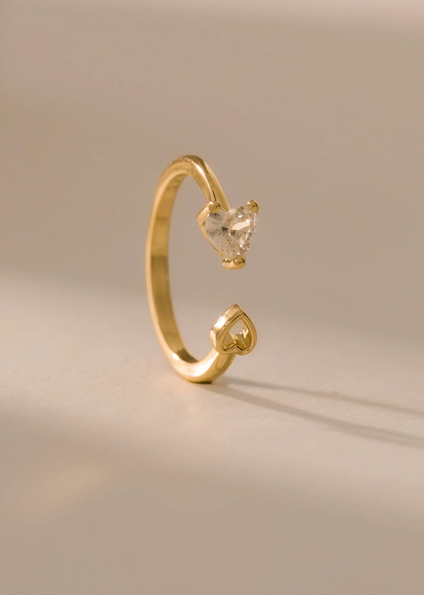 Anillo In love Ajustable Oro laminado