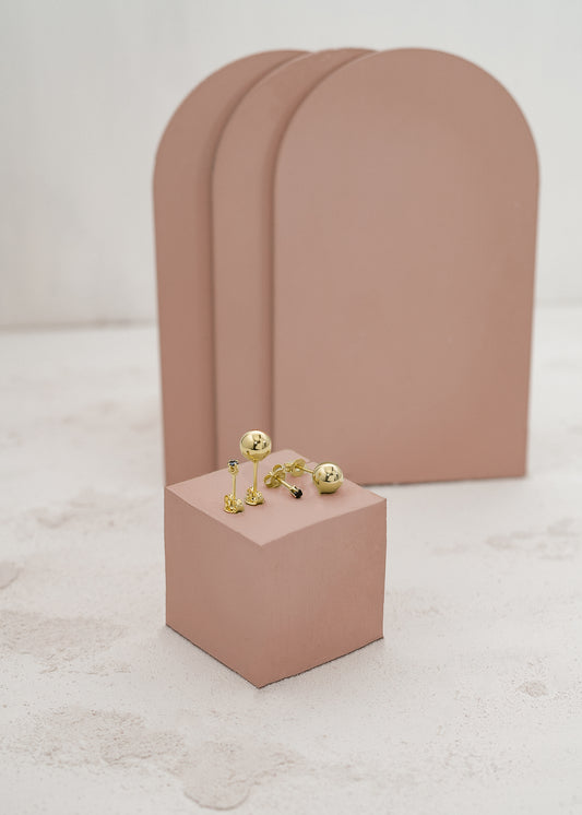 Arete Balin 8mm Oro laminado