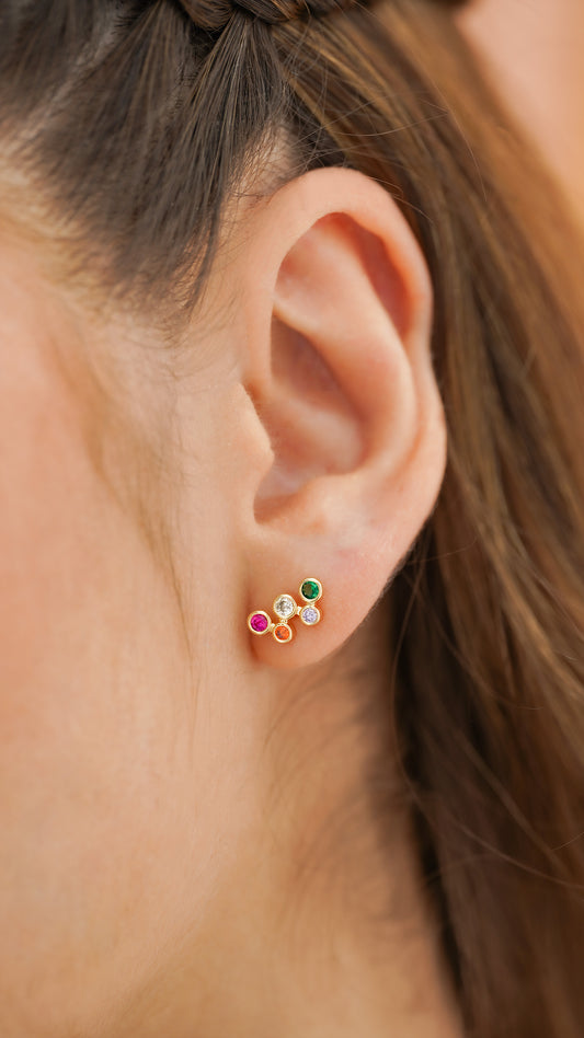 Arete Happiness Oro laminado