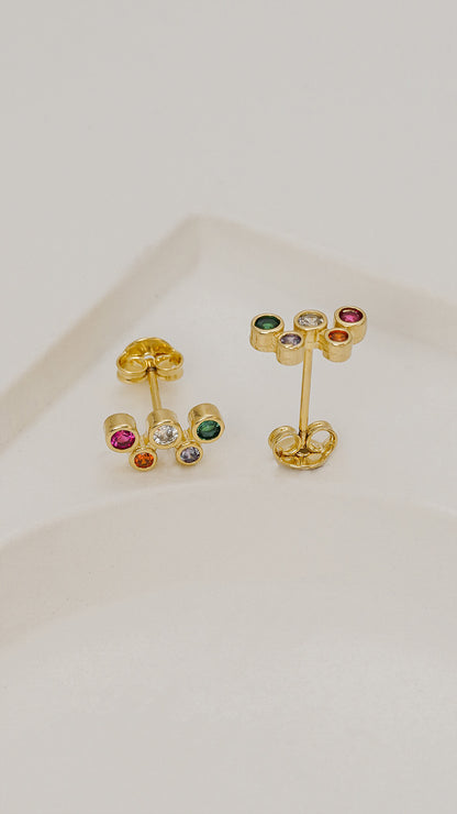 Arete Happiness Oro laminado
