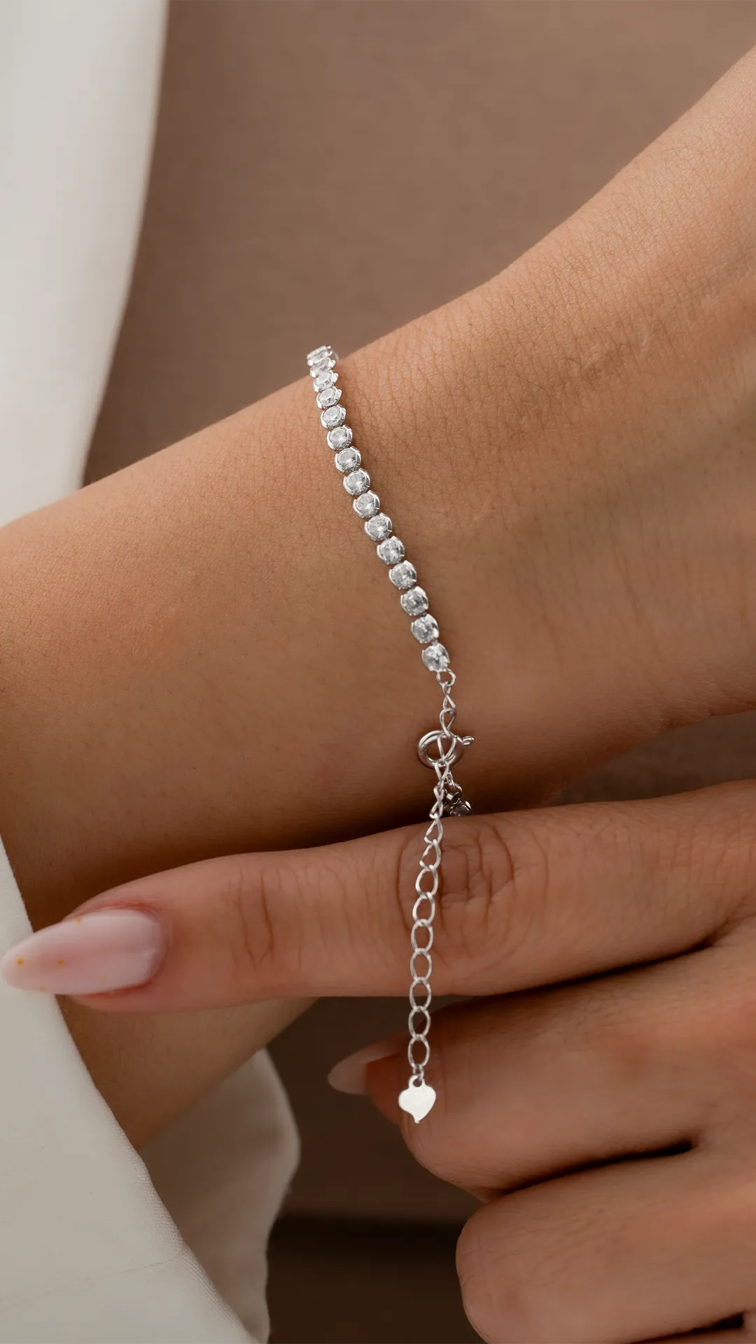 Pulsera Tennis Crystal Plata ley 925
