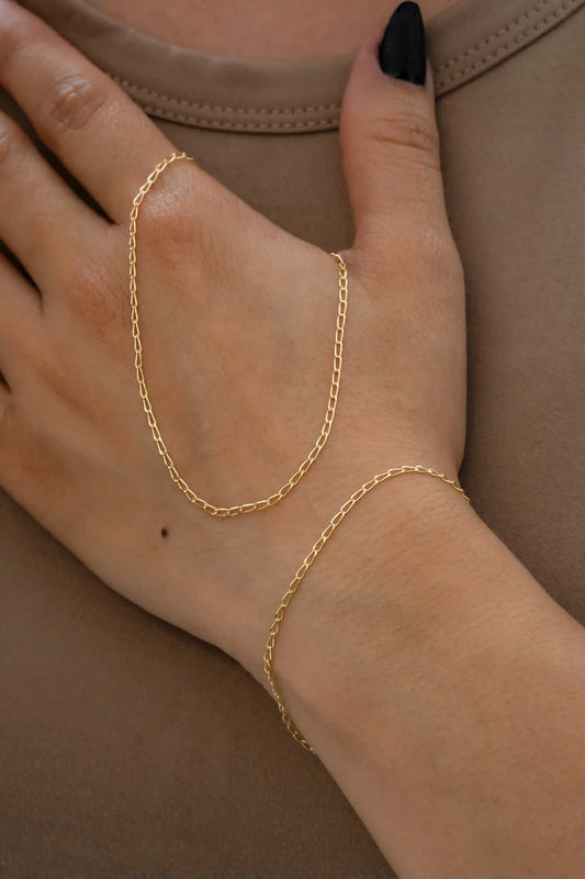 Cadena Grumetta Rada IT 45cms Oro laminado