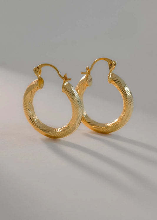 Arete For Love Oro laminado