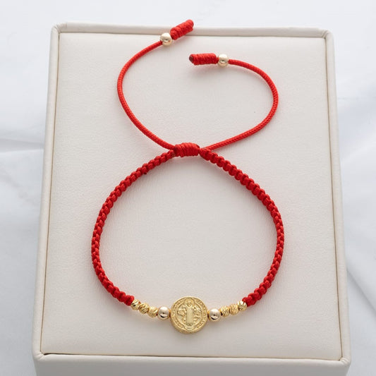 Manilla San Benito balín italy 4mm y liso 5mm Oro laminado