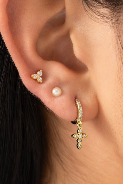 Arete Crosses Oro laminado