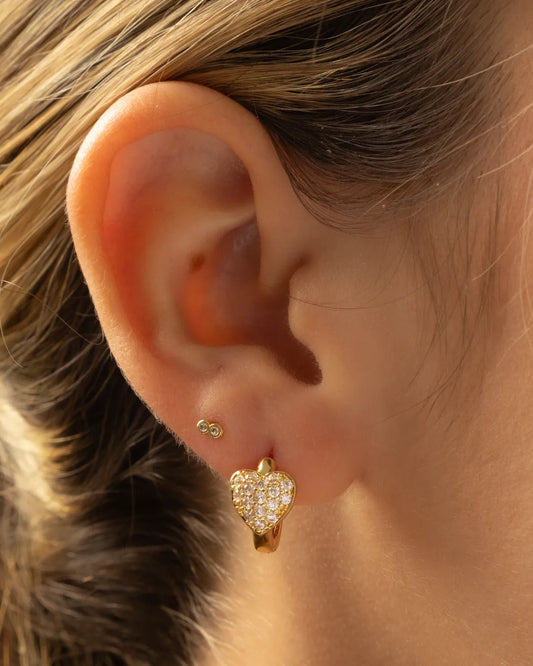 Arete Candonga Corzaon 14mm Oro laminado