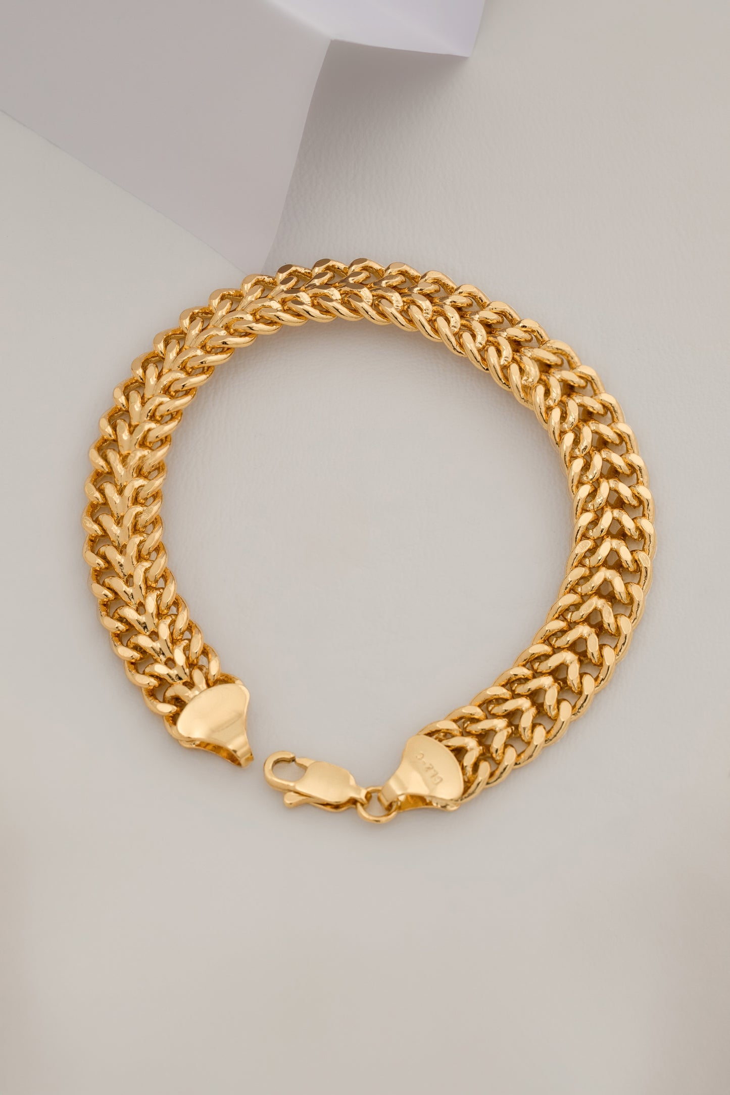 Pulsera Franco 18cms Oro laminado