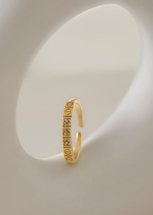 Anillo CT Kingdom Ajustable Oro laminado