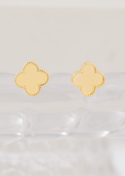 Arete Clover 1cm 15cms +ext Oro laminado