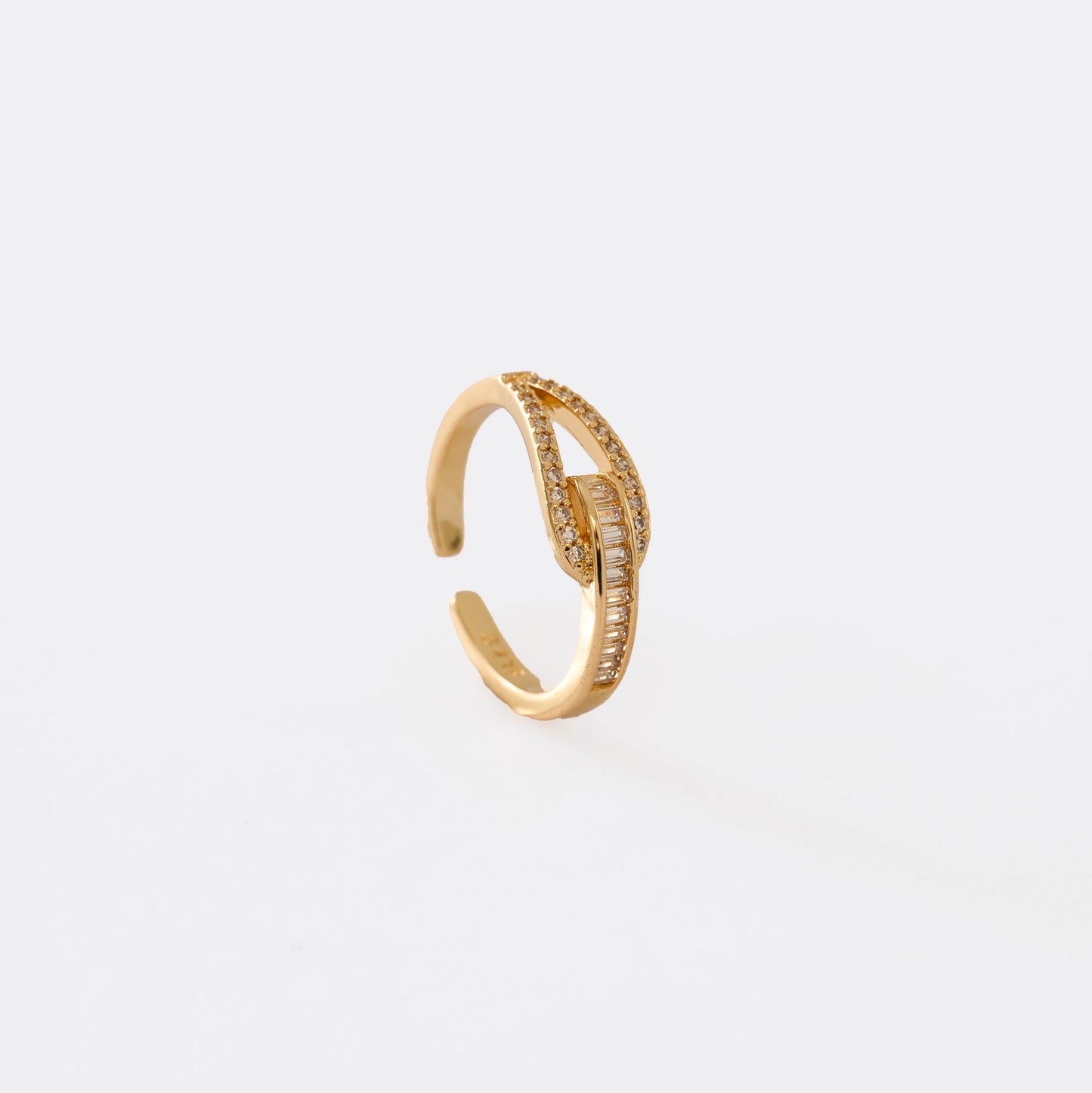 Anillo Sovering Ajustable Oro laminado