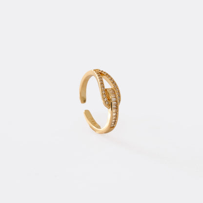 Anillo Sovering Ajustable Oro laminado