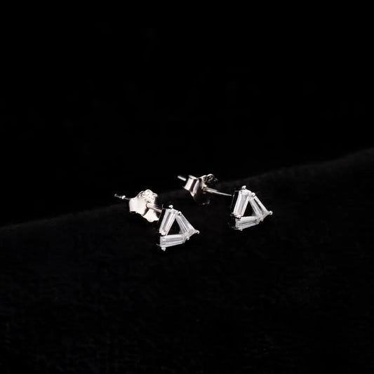 Arete Triangle Crystal 4mm Plata ley 925