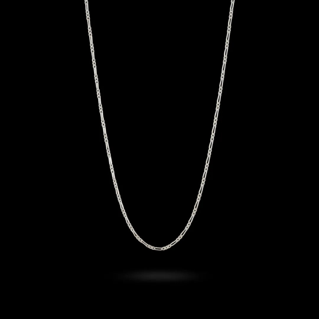 Cadena 3x1 1.4mm 45cm Plata ley 925