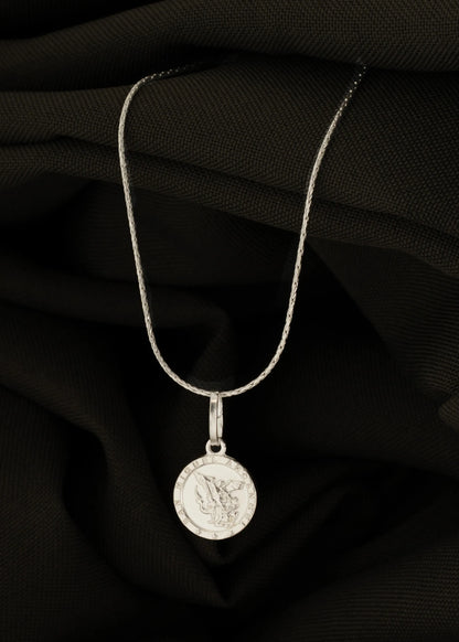 Dije San Miguel Arcangel 1.2cms Plata ley 925