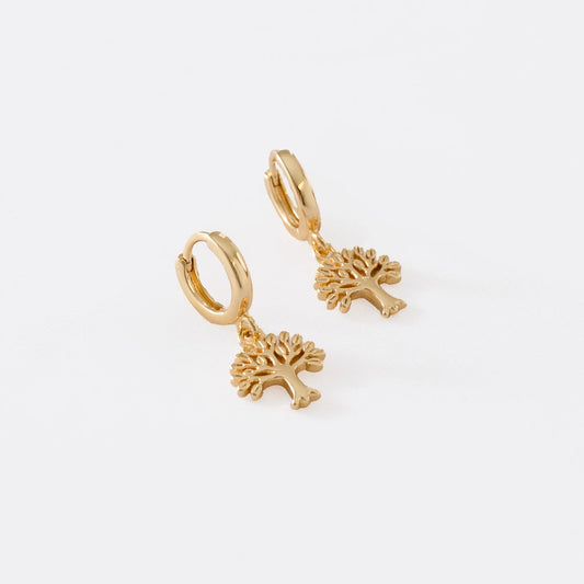 Arete Candonga Arbol de la Vida Oro laminado