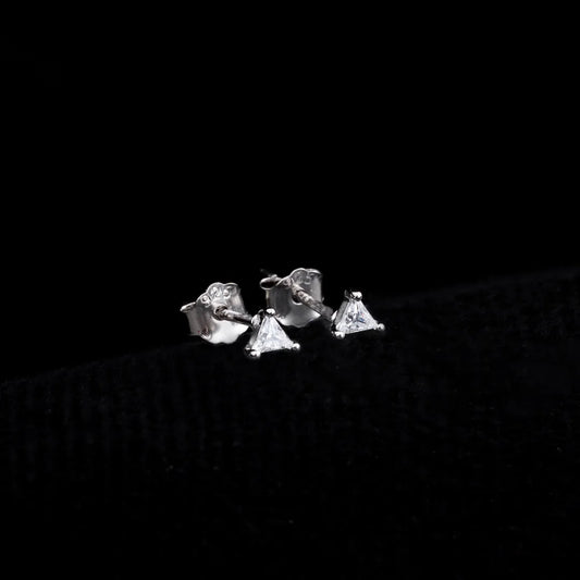 Arete Triangle Crystal 3mm Plata ley 925