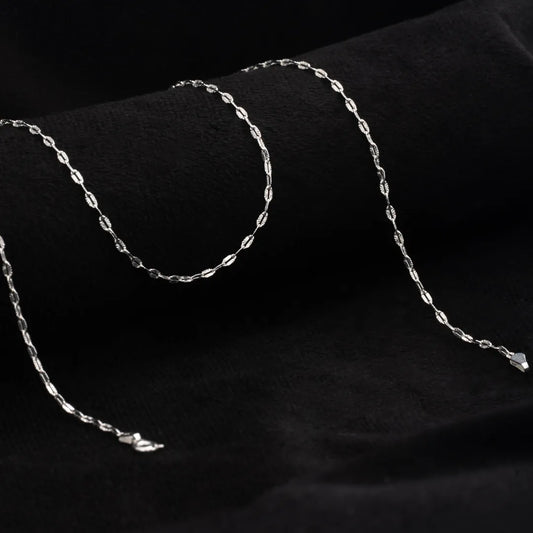 Cadena Destello 45cms Plata ley 925