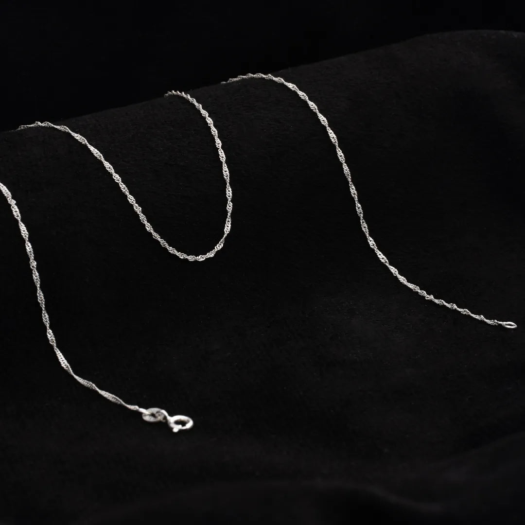 Cadena Singapur 45cms Plata ley 925