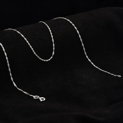 Cadena Singapur 45cms Plata ley 925