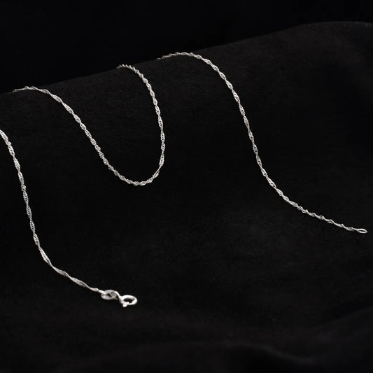 Cadena Singapur 45cms Plata ley 925